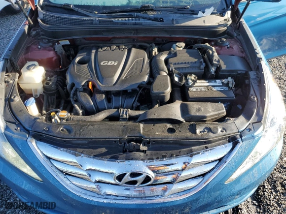2012 Hyundai Sonata GLS with VIN 5NPEB4AC5CH320261, listed as a Copart auction lot 48255965 with 107,631 mi miles and Salvage Title. Bid and sale history available at carsss.com. Image 11.
