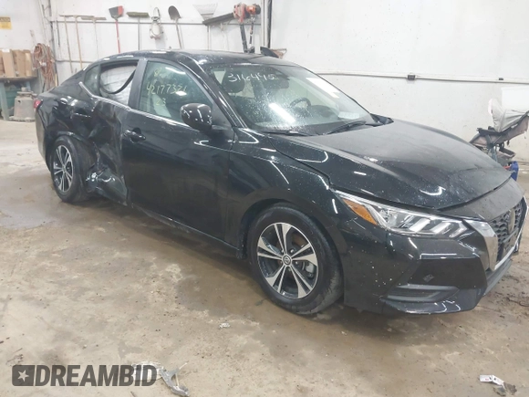 2023 Nissan Sentra SV with VIN 3N1AB8CVXPY316495, listed as a IAAI auction lot 42177321 with 11,722 mi miles. Bid and sale history available at carsss.com. Image 1.