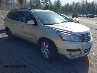 2013 Chevrolet Traverse LTZ z VIN 1GNKVLKD1DJ202428, wystawiony jako IAAI lot #42134820 z przebiegiem 126 532 mil mil oraz . Historia ofert i sprzedaży dostępna na DreamBid. Obrazek 1.