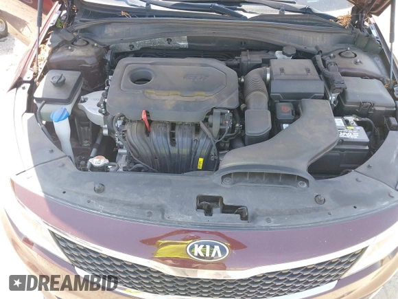 2018 Kia Optima LX with VIN 5XXGT4L39JG259153, listed as a IAAI auction lot 42076003 with 191,321 mi miles and . Bid and sale history available at DreamBid. Image 10.