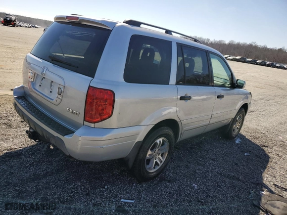 2004 Honda Pilot EX with VIN 2HKYF18504H620508, listed as a Copart auction lot 46861655 with 270,975 mi miles and Salvage Title. Bid and sale history available at carsss.com. Image 3.