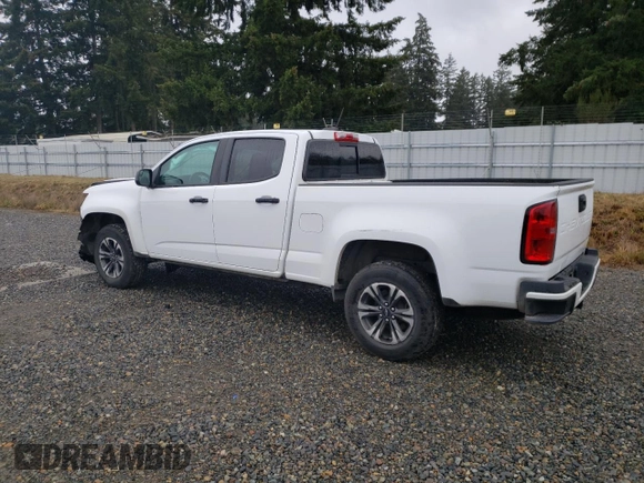 2021 Chevrolet Colorado 4WD Z71 z VIN 1GCGTDEN5M1107059, wystawiony jako Copart lot #46185225 z przebiegiem 71 987 mil mil oraz Szkoda całkowita • Salvage title. Historia ofert i sprzedaży dostępna na DreamBid. Obrazek 2.