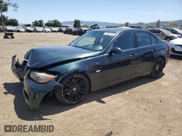 2007 BMW 3 Series 328i with VIN WBAVC53527FZ72348, listed as a Copart auction lot 57903415 with 150,413 mi miles and Salvage title. Bid and sale history available at DreamBid. Image 1.