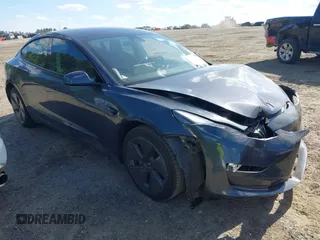 2023 Tesla Model 3 with VIN 5YJ3E1EA0PF473754, listed as a IAAI auction lot 42351494 with Not provided miles and . Bid and sale history available at DreamBid. Image 1.
