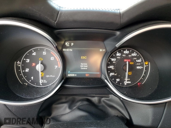 2020 Alfa Romeo Stelvio Ti z VIN ZASPAKBNXL7C93313, wystawiony jako Copart lot #46082005 z przebiegiem 42 508 mil mil oraz Szkoda całkowita • Salvage title. Historia ofert i sprzedaży dostępna na DreamBid. Obrazek 9.
