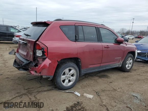 2016 Jeep Compass Latitude with VIN 1C4NJCEB7GD543279, listed as a Copart auction lot 47615485 with 83,803 mi miles and Salvage Title. Bid and sale history available at carsss.com. Image 3.