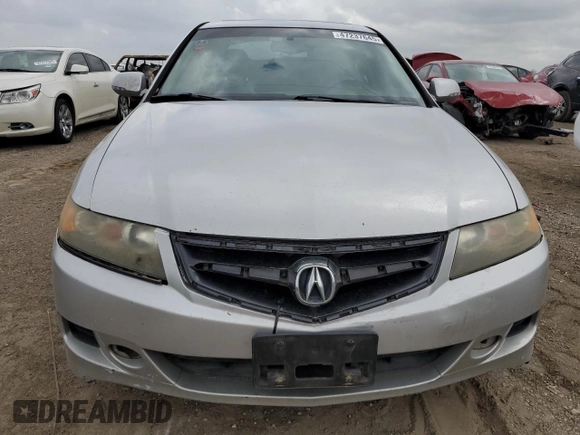 2006 Acura TSX Navi with VIN JH4CL96976C034263, listed as a Copart auction lot 47237645 with 0 mi miles and Salvage Title. Bid and sale history available at carsss.com. Image 5.