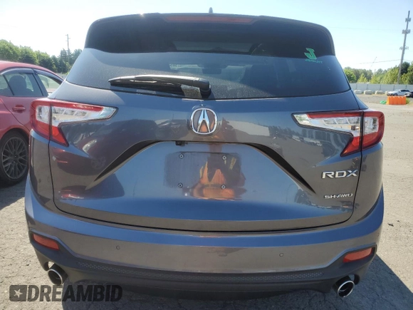 2021 Acura RDX Advance with VIN 5J8TC2H78ML004031, listed as a Copart auction lot 58540435 with 26,859 mi miles and Salvage title. Bid and sale history available at DreamBid. Image 6.