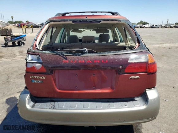 2003 Subaru Legacy Wagon Outback with VIN 4S3BH675X37634479, listed as a Copart auction lot 67834594 with 135,028 mi miles and Salvage Title. Bid and sale history available at carsss.com. Image 6.