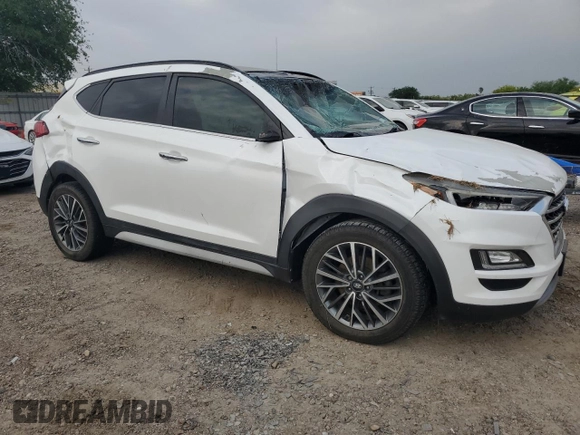 2019 Hyundai Tucson Ultimate with VIN KM8J3CAL9KU038727, listed as a Copart auction lot 52096835 with 0 mi miles and Salvage Title. Bid and sale history available at carsss.com. Image 4.