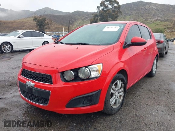 2016 Chevrolet Sonic LT with VIN 1G1JC6SH6G4126943, listed as a IAAI auction lot 41552144 with 179,021 mi miles. Bid and sale history available at carsss.com. Image 2.