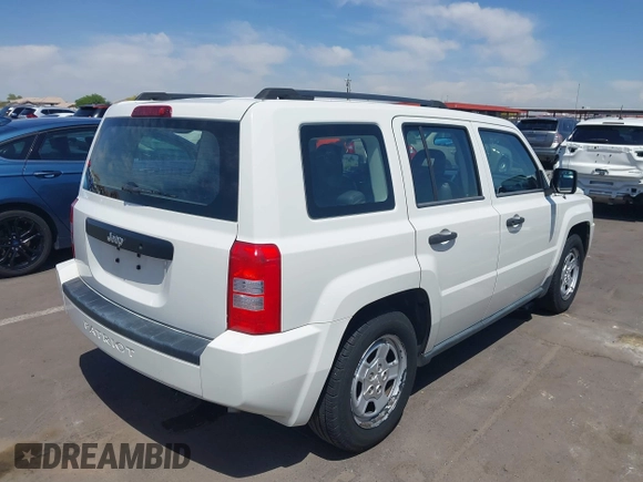 2008 Jeep Patriot Sport with VIN 1J8FT28098D722050, listed as a IAAI auction lot 42173974 with 125,343 mi miles and . Bid and sale history available at DreamBid. Image 4.