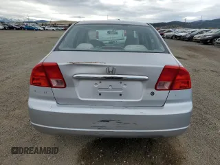 2001 Honda Civic LX with VIN JHMES16581S009607, listed as a Copart auction lot 54605255 with 0 mi miles and Clean Title. Bid and sale history available at carsss.com. Image 6.