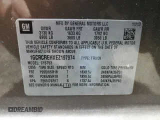 2014 Chevrolet Silverado 1500 LT with VIN 1GCRCREHXEZ197974, listed as a Copart auction lot 54946335 with 143,376 mi miles and Clean Title. Bid and sale history available at DreamBid. Image 12.