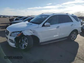 2014 Mercedes-Benz M 350 with VIN 4JGDA5JBXEA382921, listed as a Copart auction lot 45606495 with 135,987 mi miles and Salvage Title. Bid and sale history available at DreamBid. Image 1.