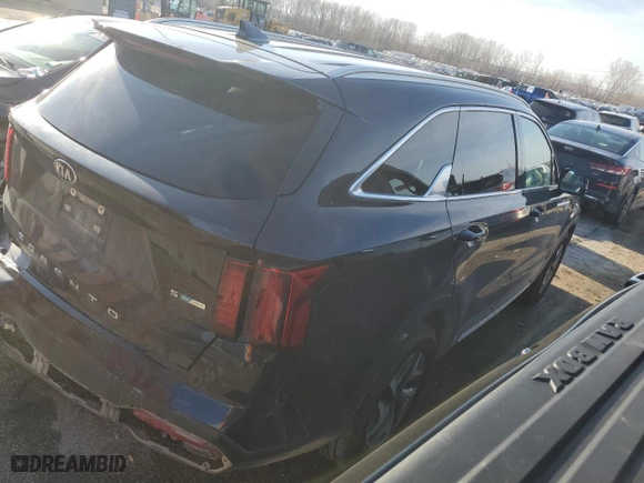 2021 Kia Sorento Hybrid S with VIN KNDRG4LG4M5055112, listed as a Copart auction lot 43263415 with 91,738 mi miles and Salvage Title. Bid and sale history available at carsss.com. Image 3.