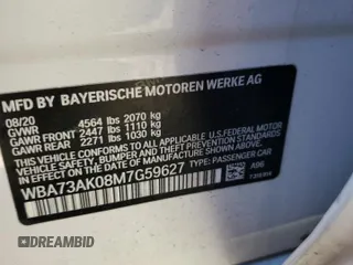 2021 BMW 2 Series 228i xDrive with VIN WBA73AK08M7G59627, listed as a Copart auction lot 48671314 with 19,534 mi miles. Bid and sale history available at carsss.com. Image 12.