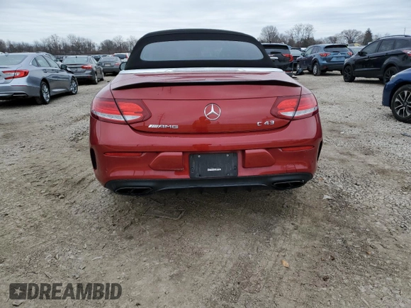 2018 Mercedes-Benz C 43 AMG with VIN WDDWK6EB5JF677695, listed as a Copart auction lot 43437935 with 59,768 mi miles and Salvage title. Bid and sale history available at DreamBid. Image 6.