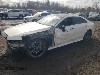2019 Mercedes-Benz CLS with VIN WDD2J5KB2KA021095, listed as a Copart auction lot 72637814 with 64,479 mi miles and Salvage Title. Bid and sale history available at carsss.com. Image 1.