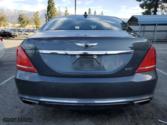2018 Genesis G90 3.3T Premium with VIN KMHG34JA1JU043501, listed as a Copart auction lot 50262155 with 161,418 mi miles and Clean Title. Bid and sale history available at carsss.com. Image 6.