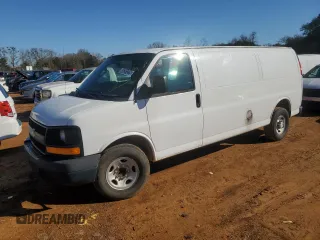 2017 Chevrolet Express Cargo Van with VIN 1GCWGBFG9H1137417, listed as a Copart auction lot 45241225 with 148,134 mi miles and Clean Title. Bid and sale history available at carsss.com. Image 1.