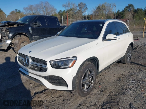 2022 Mercedes-Benz GLC with VIN W1N0G8DB9NG020664, listed as a IAAI auction lot 41816562 with 53,413 mi miles. Bid and sale history available at carsss.com. Image 6.