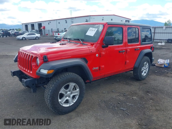2020 Jeep Wrangler Unlimited Sport S z VIN 1C4HJXDN5LW279865, wystawiony jako IAAI lot #42236135 z przebiegiem 101 225 mil mil oraz . Historia ofert i sprzedaży dostępna na DreamBid. Obrazek 20.