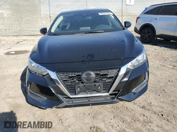 2020 Nissan Sentra SV with VIN 3N1AB8CV3LY219097, listed as a Copart auction lot 48163745 with 61,353 mi miles and Salvage Title. Bid and sale history available at carsss.com. Image 5.