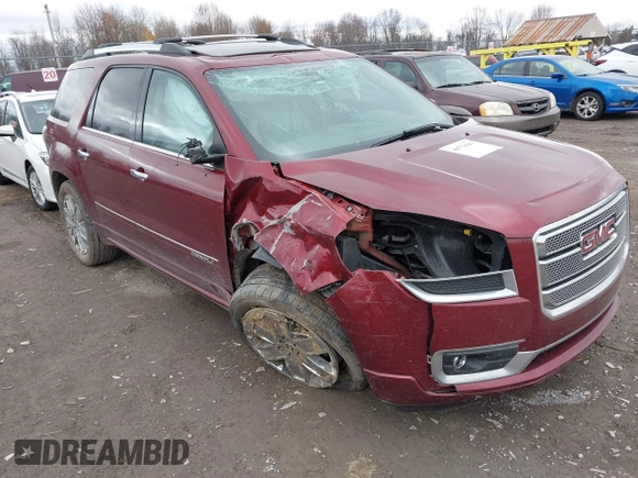 2016 GMC Acadia Denali with VIN 1GKKRTKD6GJ294318, listed as a IAAI auction lot 40770387 with 66,675 mi miles. Bid and sale history available at carsss.com. Image 1.