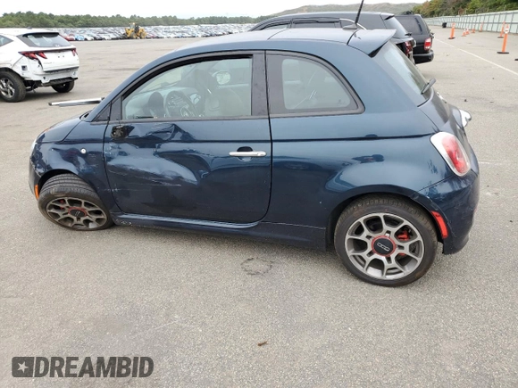 2014 FIAT 500 Sport with VIN 3C3CFFBR8ET195256, listed as a Copart auction lot 71742054 with 62,421 mi miles and Salvage Title. Bid and sale history available at carsss.com. Image 2.