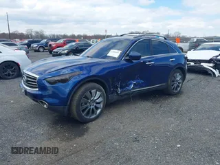 2012 Infiniti FX35 with VIN JN8AS1MW4CM151704, listed as a IAAI auction lot 41880455 with 140,751 mi miles. Bid and sale history available at carsss.com. Image 2.