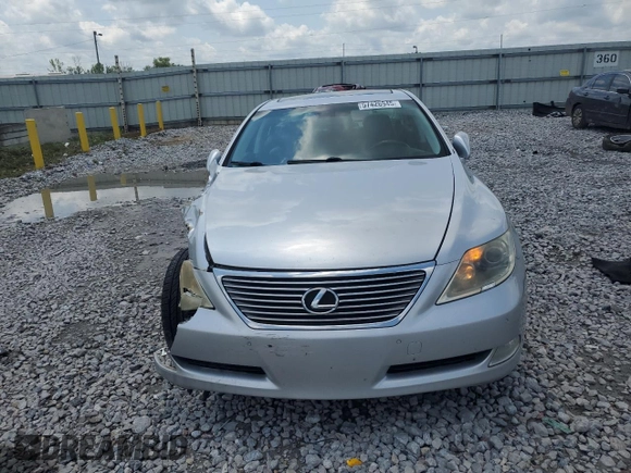 2008 Lexus LS 460 with VIN JTHBL46F785065640, listed as a Copart auction lot 57426945 with 175,280 mi miles and Salvage title. Bid and sale history available at DreamBid. Image 5.