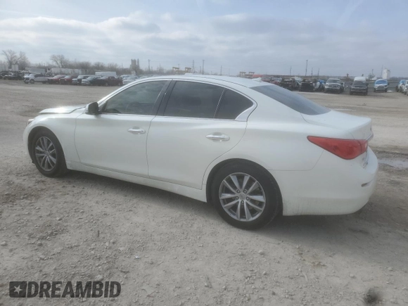 2017 Infiniti Q50 2.0t Premium with VIN JN1CV7AR7HM681396, listed as a Copart auction lot 86904894 with 110,600 mi miles and Salvage Title. Bid and sale history available at carsss.com. Image 2.