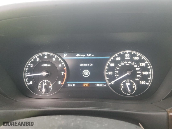 2017 Genesis G90 5.0L Ultimate with VIN KMHG54JH9HU026382, listed as a Copart auction lot 41832495 with 118,101 mi miles and Salvage Title. Bid and sale history available at carsss.com. Image 9.