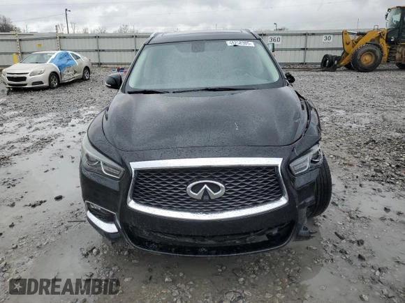 2018 Infiniti QX60 with VIN 5N1DL0MN2JC510411, listed as a Copart auction lot 48258305 with 97,921 mi miles and Salvage Title. Bid and sale history available at carsss.com. Image 5.
