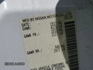 2016 Nissan Altima S z VIN 1N4AL3AP2GN354694, wystawiony jako Copart lot #58517605 z przebiegiem 152 128 mil mil oraz Szkoda całkowita • Salvage title. Historia ofert i sprzedaży dostępna na DreamBid. Obrazek 13.