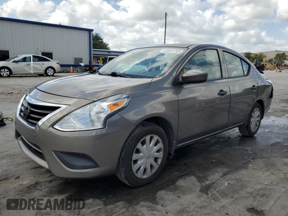2016 Nissan Versa S with VIN 3N1CN7AP8GL914838, listed as a Copart auction lot 52684755 with 135,373 mi miles and Salvage Title. Bid and sale history available at carsss.com. Image 1.