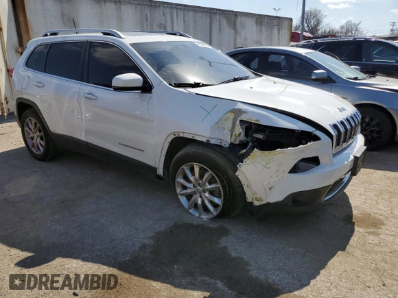 2016 Jeep Cherokee Limited with VIN 1C4PJMDS9GW115962, listed as a Copart auction lot 46279354 with 85,567 mi miles and Salvage title. Bid and sale history available at DreamBid. Image 4.