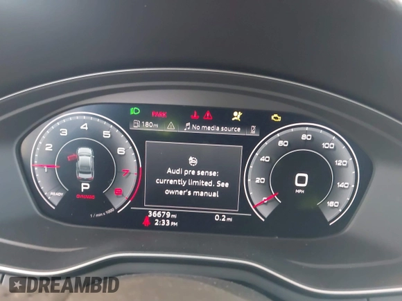 2020 Audi A4 Premium Plus z VIN WAUENAF44LN010185, wystawiony jako IAAI lot #41925956 z przebiegiem 36 679 mil mil oraz . Historia ofert i sprzedaży dostępna na DreamBid. Obrazek 7.