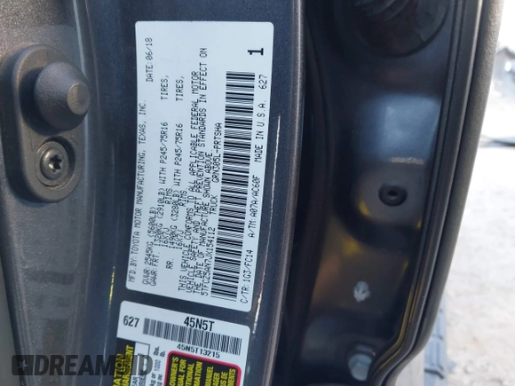 2018 Toyota Tacoma SR with VIN 5TFCZ5AN7JX154112, listed as a IAAI auction lot 41394058 with 158,045 mi miles. Bid and sale history available at carsss.com. Image 9.