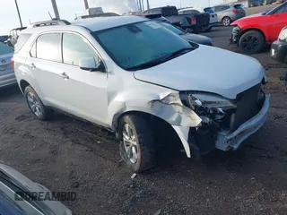 2015 Chevrolet Equinox LT with VIN 2GNFLFE30F6410943, listed as a IAAI auction lot 41208733 with 161,259 mi miles and . Bid and sale history available at DreamBid. Image 1.