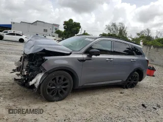 2021 Kia Sorento SX Prestige with VIN 5XYRK4LF0MG059025, listed as a Copart auction lot 62305185 with 69,988 mi miles and Non repairable. Bid and sale history available at DreamBid. Image 1.