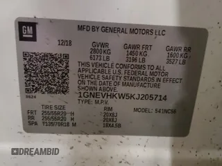 2019 Chevrolet Traverse LT Leather with VIN 1GNEVHKW5KJ205714, listed as a Copart auction lot 51949865 with 67,681 mi miles and Salvage Title. Bid and sale history available at carsss.com. Image 13.