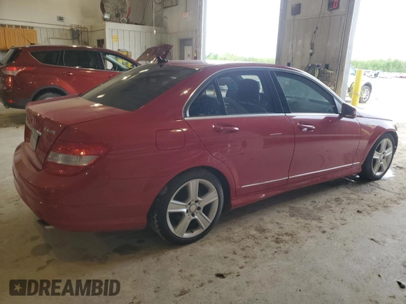 2011 Mercedes-Benz C 300 Sport with VIN WDDGF8BB7BR164778, listed as a Copart auction lot 55038645 with 91,269 mi miles and Salvage title. Bid and sale history available at DreamBid. Image 3.