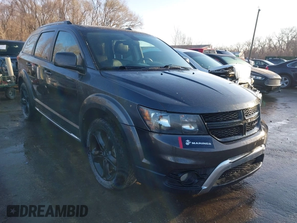 2018 Dodge Journey Crossroad with VIN 3C4PDDGG2JT504101, listed as a IAAI auction lot 41806369 with 112,172 mi miles. Bid and sale history available at carsss.com. Image 1.