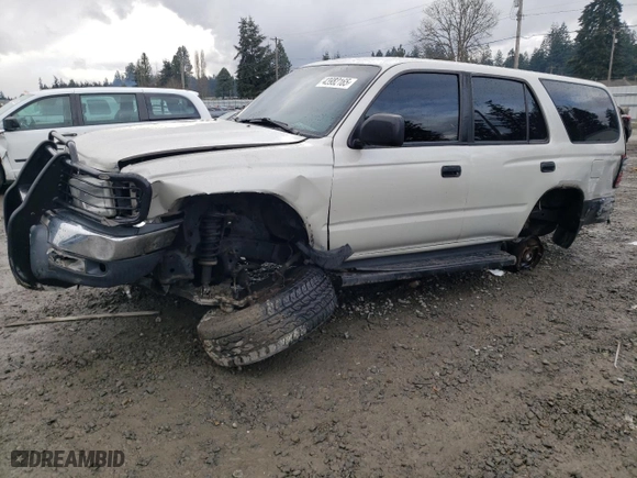 2000 Toyota 4Runner with VIN JT3GM84RXY0056635, listed as a Copart auction lot 43982165 with 183,534 mi miles and Salvage Title. Bid and sale history available at carsss.com. Image 1.