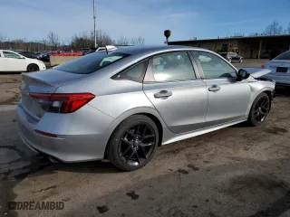 2024 Honda Civic Sedan Sport with VIN 2HGFE2F52RH557884, listed as a Copart auction lot 47420395 with 3,834 mi miles and Salvage Title. Bid and sale history available at carsss.com. Image 3.
