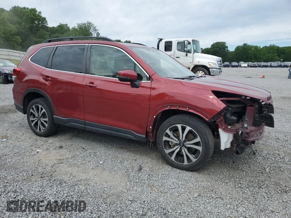 2020 Subaru Forester Limited with VIN JF2SKAUC5LH540691, listed as a Copart auction lot 56735275 with 19,220 mi miles and Salvage title. Bid and sale history available at DreamBid. Image 4.