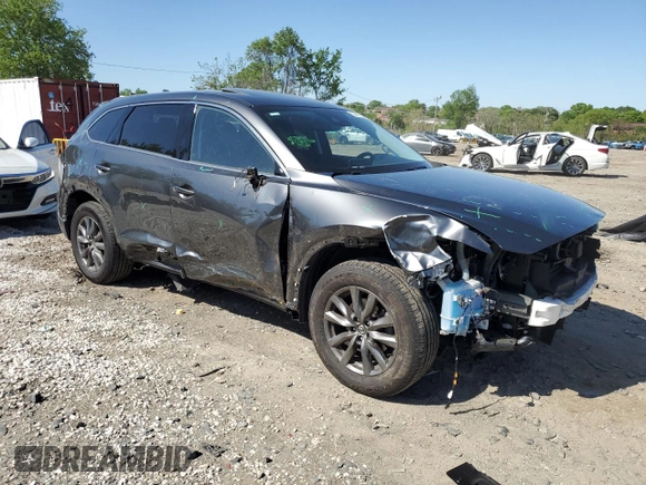 2021 Mazda CX-9 Touring with VIN JM3TCBCY7M0515088, listed as a Copart auction lot 53481665 with 66,381 mi miles and Salvage title. Bid and sale history available at DreamBid. Image 4.