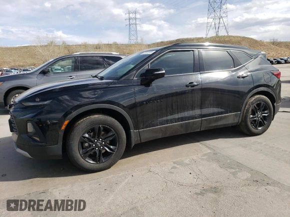 2020 Chevrolet Blazer LT with VIN 3GNKBJRS9LS685617, listed as a Copart auction lot 52412015 with 57,968 mi miles and Salvage title. Bid and sale history available at DreamBid. Image 1.